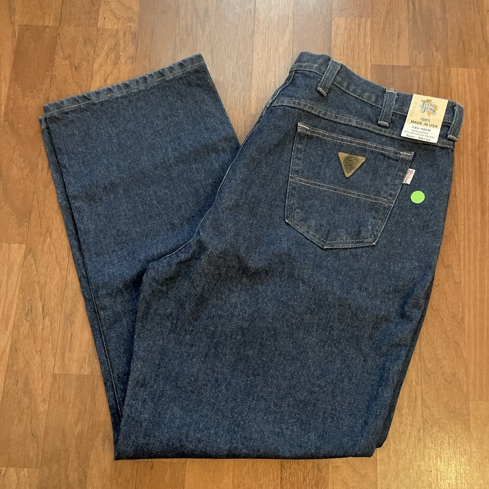 Texas Safety Jeans Men's 44x32 Relaxed Fit Fire Resistant Denim Jeans 20CAL HRC2